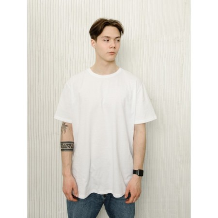 Male T-shirt, size 76-78, white color-1