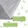 Covering material, 5 × 1.6 m, laminated, density 30 g/m², spanbond with UV stabilizer, white, Greengo