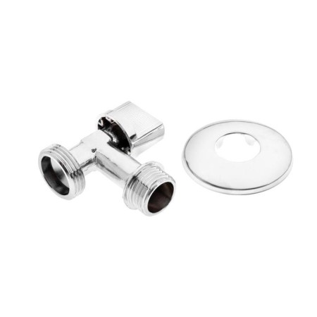 Aqualink ball tap, 1/2 "x3/4", corner, fitting, for household appliances, handle, chrome-1