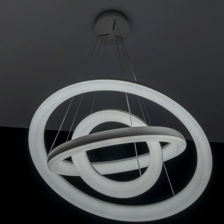 Suspended Citilux “Jupiter Smart” CL730A150S 75x75x40 cm, 3x56.7W, LED, white color-21