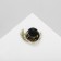 The "bird" icon is small, the color is white in gold, l brush 9.5 cm