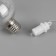 A set of Christmas tree balls “Game of sparks” 3 pcs., Battery, 1 LED, glow warm white