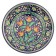 Largan Rishtan ceramics "Flowers", 33 cm, Blue Mix