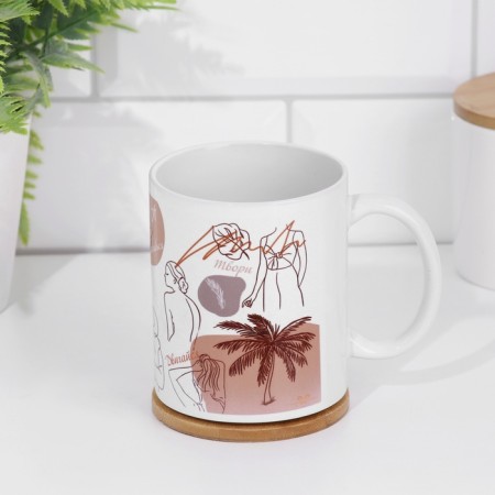 Sublimation mug "Dream. Create. Love", with application-3