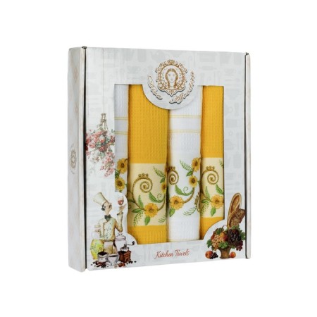 A set of wuffed napkins Diva Afrodita "Flowers", size 45x65 cm, 4 pcs-1
