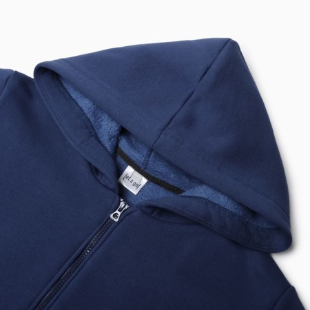 Sweatshirt with the basis, the color is blue, size 50-1