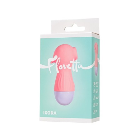 Vacuum-wave stimulator Flovetta ixora, 9.8 cm, silicone, pink color-10