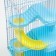 A cage for small rodents "Pijon", with a filling, 23 x 17 x 40 cm, blue