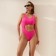 Swimsuit Women's Assigned monophonic minku color fuchsia, size 48