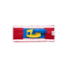 Nozzle for mop, flat microfiber, red/white color, 40 cm, set with a holder