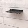 Storage holder F-shaped clamps, wall, black