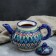 Rishtan ceramics "Flowers", 700 ml, blue mix