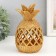Polystone souvenir "Knitted pineapple" gold 10.5x10.5x18 cm
