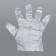Disposable gloves, universal size, 100 pcs, 0.4 microns, transparent