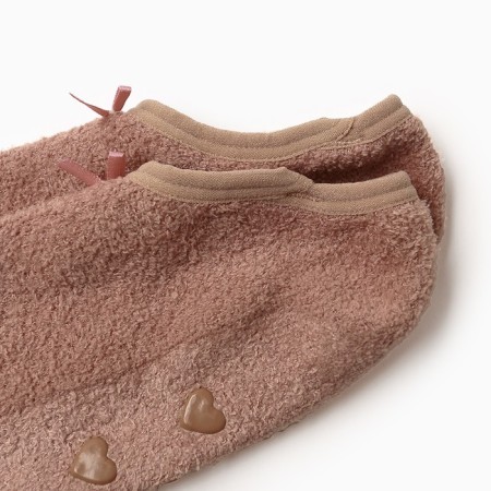 Women's socks shortened non-slip, beige color, size 36-39-1