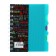 Notepad on the crest A6, 100 sheets, line, plastic cover, with graffiti dividers, mix