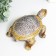 Souvenir Polystone "Little Turtle" with a golden pattern 10.5x10.5x5.5 cm
