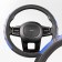 SkyWay braid, leather, size m, black and blue, sport, eco