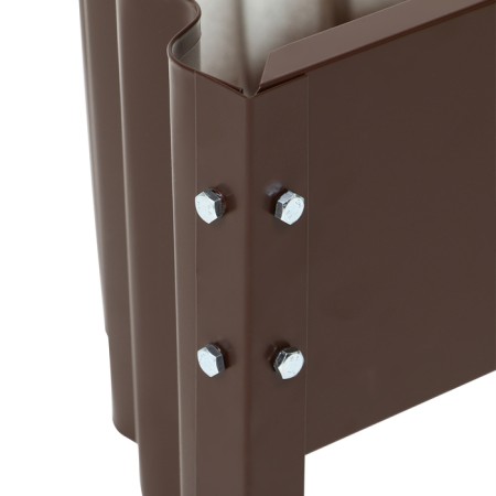 The flowerbed is galvanized "petal", d = 70 cm, h = 15 cm, brown, Greengo-10