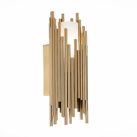 Sconces st. SL1629.301.01. Cesena. 1x40 W, E14, 15x44.5 cm, brass color-4