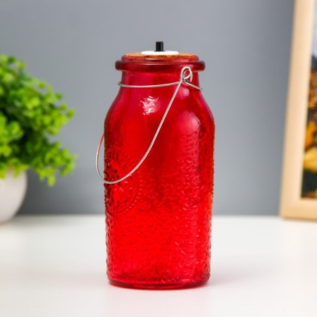Nightnik "Dellos" LED from batteries red 7x7x17.5 cm Risalux-3