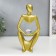 Polystone souvenir "Abstraction - openness, with a ball" gold 24x7.5x11 cm