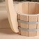 Banch for a bath of linden 0.5l, 20 cm, with a vertical handle