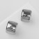 Earrings plastic "Circle" Muse, Color silver