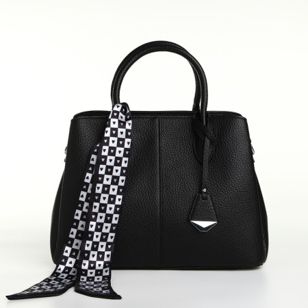 Women's bag on magnet Textura, average size, black color-2