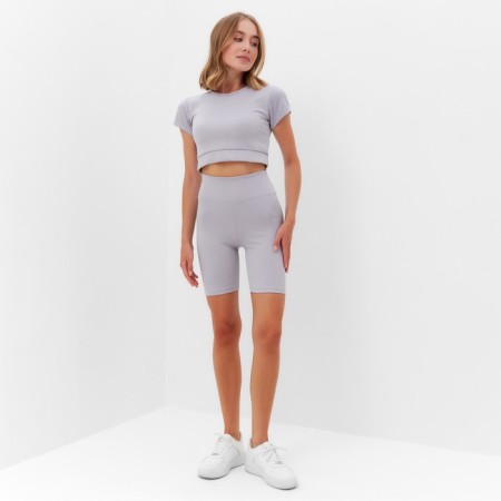 Women's costume minku (top, bicycles), light gray color, rn 44-1