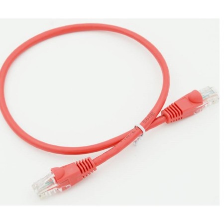 Cat5e Molded 0.5m Red RJ-45 (M) -RJ-45 (M)