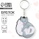 Key keychain wooden "couple of cats" 4.7 x 6 cm