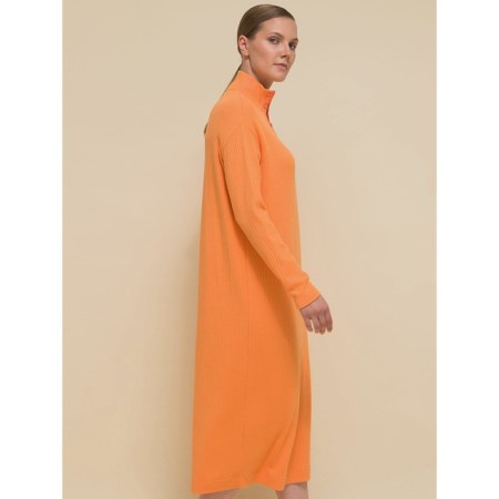 Female dress, size 46, orange color-3
