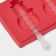 Form for ice cream shade "Snowman", silicone, 18 × 9 × 2 cm, 3 cells, with sticks, red color