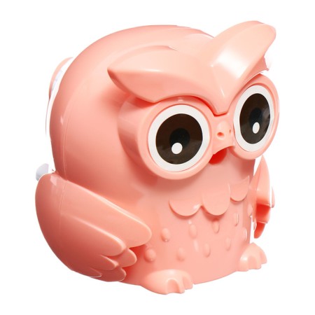 Mechanical sharpener with container owl peach-3