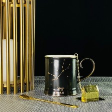 Кружка Lenardi «Знаки зодиака. Дева», с ложкой и фильтром, 360 мл