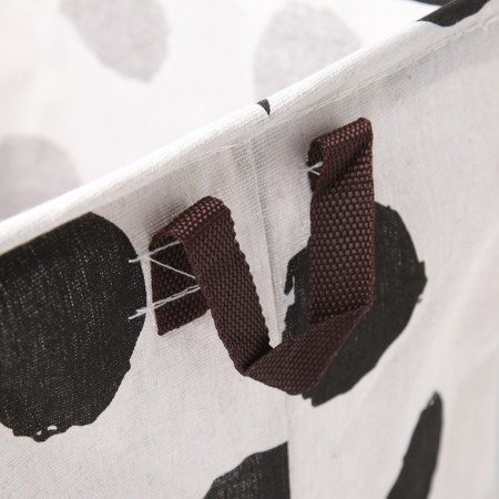 Textile basket of the shade color is black/white, 32*32*32 cm-3