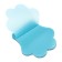 Block-filling with sticky edge plastic paw 50l, blue, 45mm x 45mm Calligrata