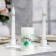 A set of wedding candles "Council and love with a rose" mint: parental 1.8x15cm, hearth 5x9.5cm