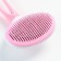 Pucrhee with self -cleaning Premium diode is round, with drops, lightweight, 10 x 19 cm, pink 74379