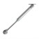 Gas elevator Tundra GL0120GR, 120N, gray color, 2 pcs TMP