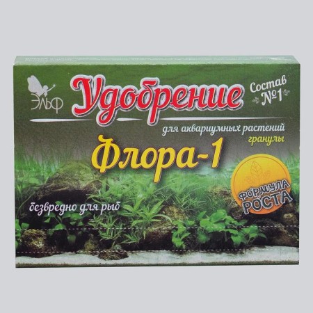 Fertilizers for aquarium plants "Flora-1" Composition No. 1, granules, 100 g-1