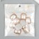 Decor for creativity plastic "Pearl rectangle" set of 10 pcs 2.3x2.8 cm