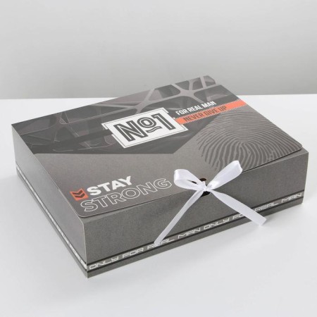 Gift folding box, packaging, "No. 1", 31 x 24.5 x 8 cm