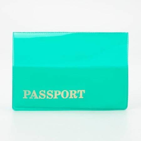 Passport cover, light green color-1