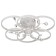 Chandelier 669520/6 LED 90W 4000k white 57.5x57.5x17 cm Bayerlux
