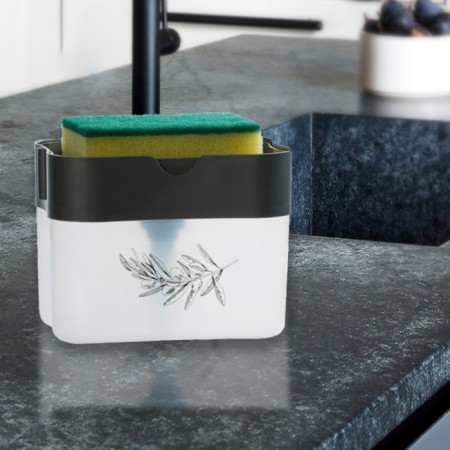 Doster for liquid soap "Sweet Home", gray, 12 x 10.5 cm.-1