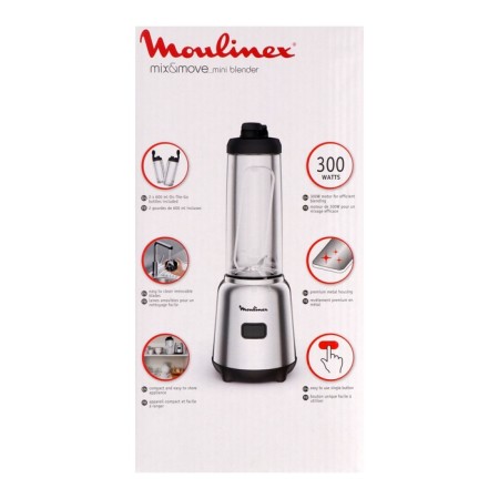 Bleader Moulinex LM15FD10, stationary, 300 W, 1 L, 1 speed, silver-5