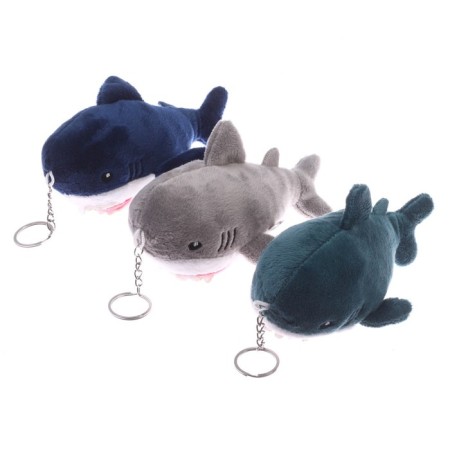 Soft toy "Shark", on a key fabric, 15 cm, blochey, Mix colors-1