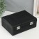 Casket to the leatherette for jewelry "Case. Crocodile leather" Black 18.5x24x9 cm